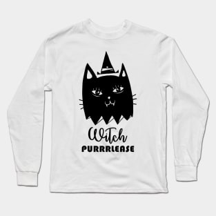 Witch Purrrlease Long Sleeve T-Shirt